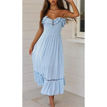 Elegant SAUKOLE Women's Summer Dress Perfect for Events