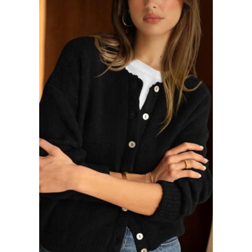 PRETTYGARDEN Casual Long Sleeve Cardigan Sweater for Women