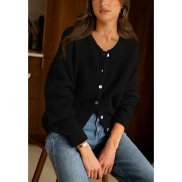 PRETTYGARDEN Casual Long Sleeve Cardigan Sweater for Women