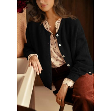 PRETTYGARDEN Casual Long Sleeve Cardigan Sweater for Women