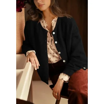 PRETTYGARDEN Casual Long Sleeve Cardigan Sweater for Women