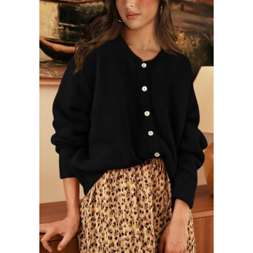 PRETTYGARDEN Casual Long Sleeve Cardigan Sweater for Women