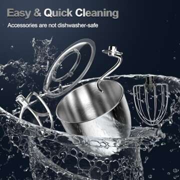 Honinst Stand Mixer 6.5QT 10-Speed Electric Kitchen Mixer