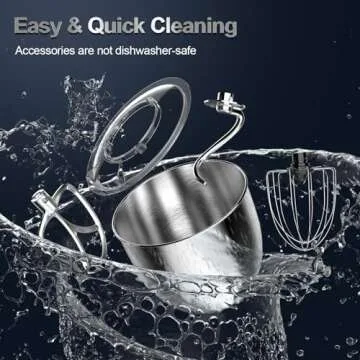 Honinst Stand Mixer 6.5QT 10-Speed Electric Kitchen Mixer