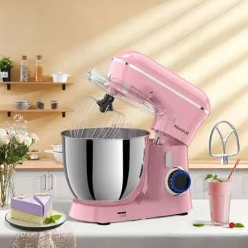 Honinst Stand Mixer 6.5QT 10-Speed Electric Kitchen Mixer