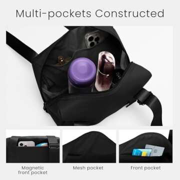 MAMONA Mini Gym Bag for Women - Small Lightweight Carry On Duffle Bag Waterproof Small Gym Bag for Workout, Yoga, Fitness