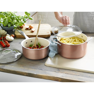 Trisha Yearwood Non-Stick Ceramic Cookware Set Copper