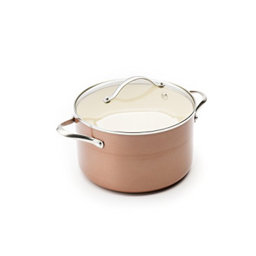Trisha Yearwood Non-Stick Ceramic Cookware Set Copper