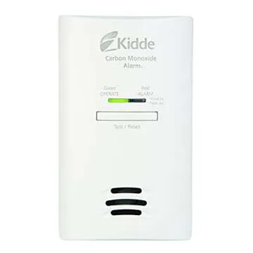 Kidde Carbon Monoxide Detector, Plug In Wall with AA Battery Backup, Test-Hush Button