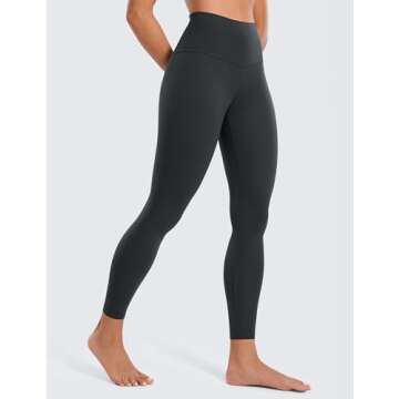 CRZ YOGA Butterluxe High Waisted Lounge Legging 25" - Buttery Soft Workout Yoga Pants for Women Melanite Medium