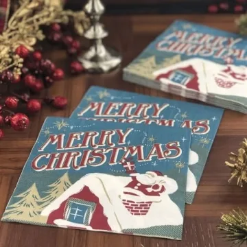 Dining Collection Christmas Lunch Napkins - 20 Count