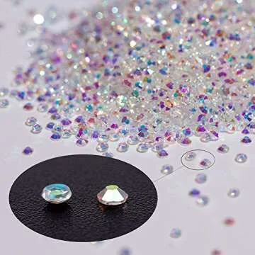 10000 Tiny Rhinestones for Stunning Nail Art and Crafts