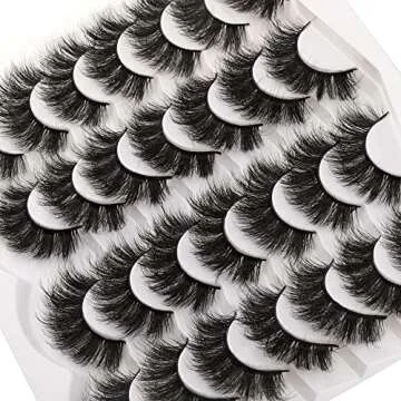 JIMIRE 20MM Mink Lashes - 14 Pairs Fluffy Volume