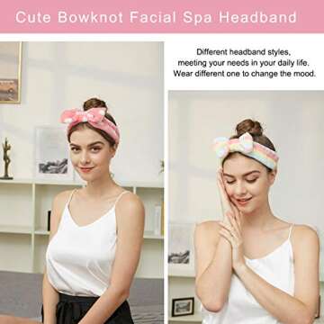 LADES Soft Skincare Headband – Adjustable & Stylish Hair Control