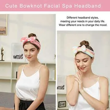 LADES Soft Skincare Headband – Adjustable & Stylish Hair Control