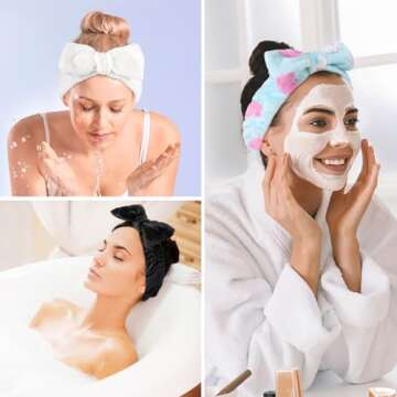 LADES Soft Skincare Headband – Adjustable & Stylish Hair Control