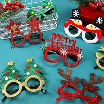 32 Pcs Christmas Headbands and Glasses for Holiday Fun