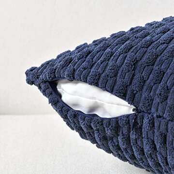 Fancy Homi Navy Blue Decorative Throw Pillow Covers