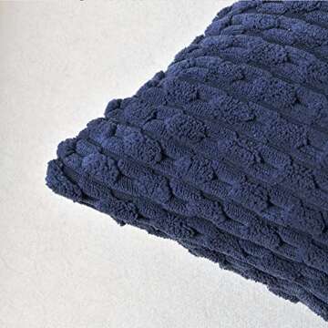 Fancy Homi Navy Blue Decorative Throw Pillow Covers