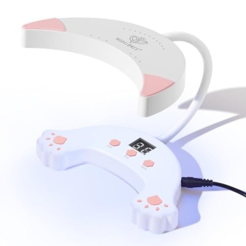 Modelones UV LED Nail Lamp, 48W Gooseneck Design for Gel Nails