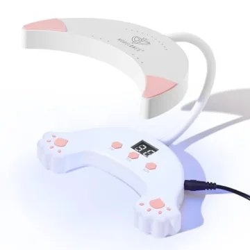 Modelones UV LED Nail Lamp, 48W Gooseneck Design for Gel Nails