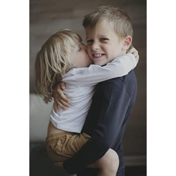 Brix Boys' Long Sleeve Tees - Soft Cotton 4-pk Shirts