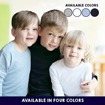 Brix Boys' Long Sleeve Tees - Soft Cotton 4-pk Shirts
