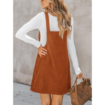 CUPSHE Orange Corduroy Mini Dress for Every Occasion