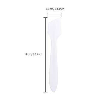 Senkary 200 Pack Cosmetic Makeup Spatulas Small 3.2 Inch Disposable Plastic Spatula Facial Skincare ...
