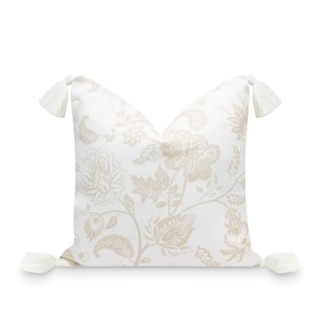 Hofdeco Premium Fall Coastal Patio Indoor Outdoor Pillow Cover Only, 18"x18" Water Repellent for Bac...