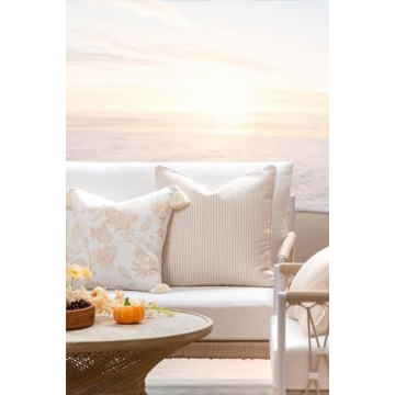 Hofdeco Coastal Pillow Cover, 18"x18" Water Repellent Gift
