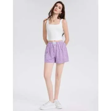 LOMON Women’s Cotton Boxer Shorts for Summer Style & Comfort