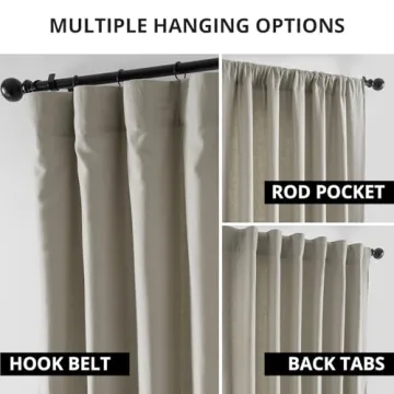 HPD Half Price Drapes Room Darkening Curtains in Fresh Khaki