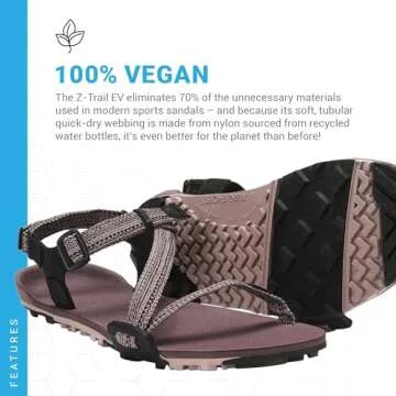 Xero Shoes Barefoot Sandals for Women | Z-Trail EV Hiking Sandals for Women | Zero Drop, Wide Toe Bo...