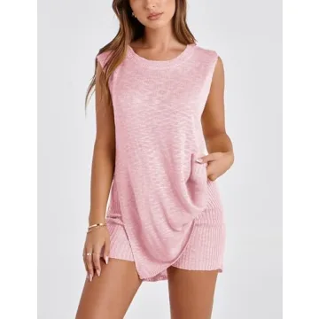 UANEO Women Summer Lounge Set Comfortable Stylish Outfit