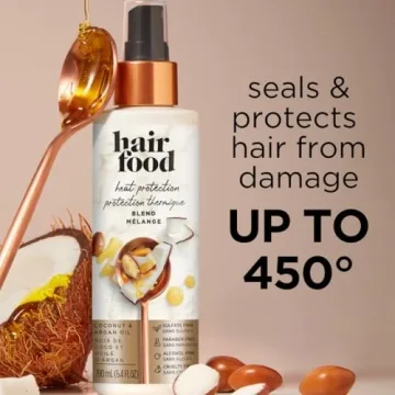 Hair Food Coconut & Argan Oil Heat Protectant Spray