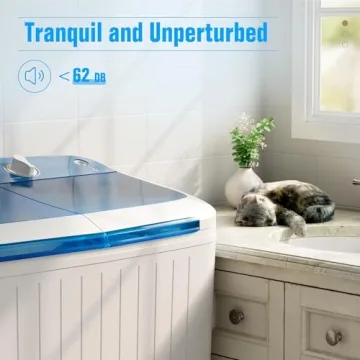 SUNCROWN Compact Twin Tub Portable Washing Machine 16lbs