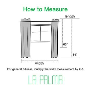 Buy LA PALMA Thermal Insulated Blackout Curtains Now