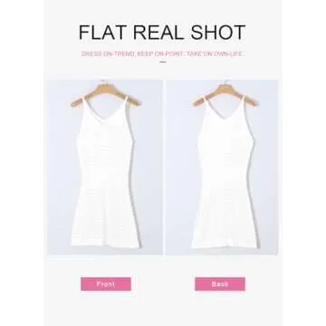 Dokotoo Sexy Swim Cover Up for Women 2025 Summer Fashion Scoop Neck Sleeveless Crochet Hollow Out Knit Mesh Spaghetti Straps Swimsuit Bikini Beach Dress Cruise Essentials Outfits All White Medium