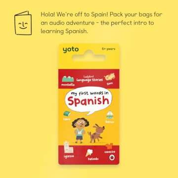 Yoto Ladybird Language Stories: My First Words in Spanish – Kids Audio Card for Use with Player & ...