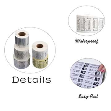 Docvania Personalized Return Address Labels,Available in White, Clear, laser, Gold or Silver Labels,Set of 150 Simple Unique Design Custom Mailing Labels for Envelopes