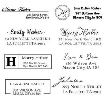 Docvania Personalized Return Address Labels,Available in White, Clear, laser, Gold or Silver Labels,Set of 150 Simple Unique Design Custom Mailing Labels for Envelopes