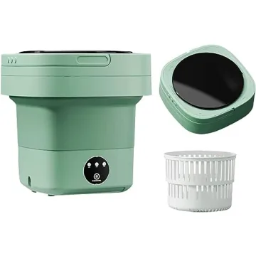 Compact 9L Portable Washing Machine - Mini Washer for Home & Travel