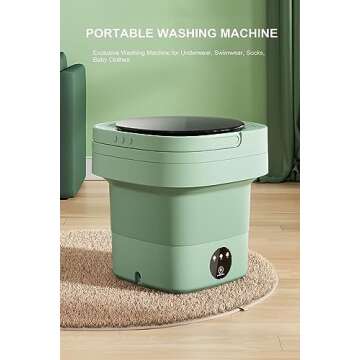 Portable Mini Washer for Easy Travel & Small Spaces