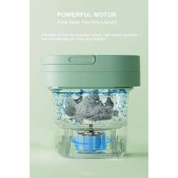 Portable Mini Washer for Easy Travel & Small Spaces