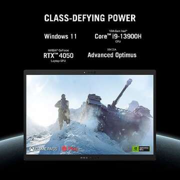 ASUS ROG Flow Z13 (2023) Gaming Laptop Tablet, 13.4” Nebula Display 16:10 QHD 165Hz, GeForce RTX 4...