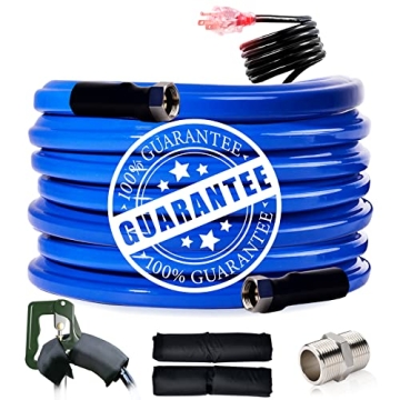 15FT Heated Water Hose for RV - Antifreeze Drinking Garden Water Hose