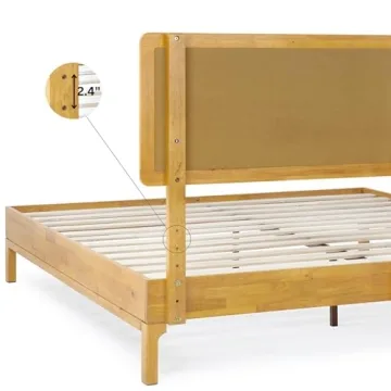 Bme Nipe Queen Bohemian Bed Frame - Rustic Style