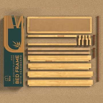Bme Nipe Queen Bohemian Bed Frame - Rustic Style