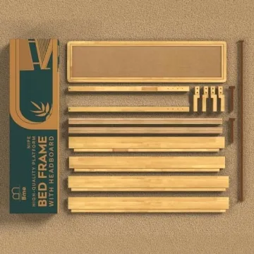 Bme Nipe Queen Bohemian Bed Frame - Rustic Style